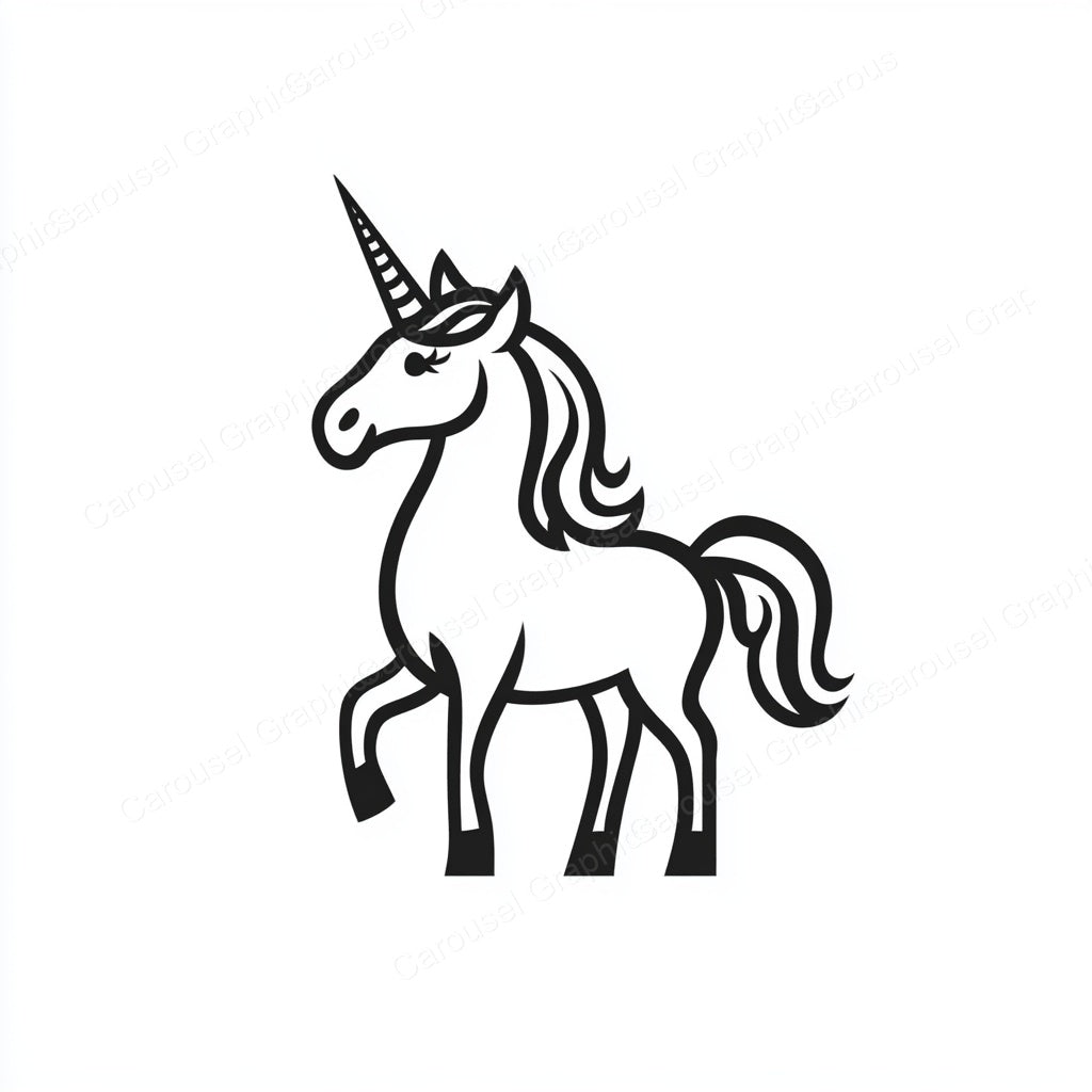 Unicorn Vector Graphic preview