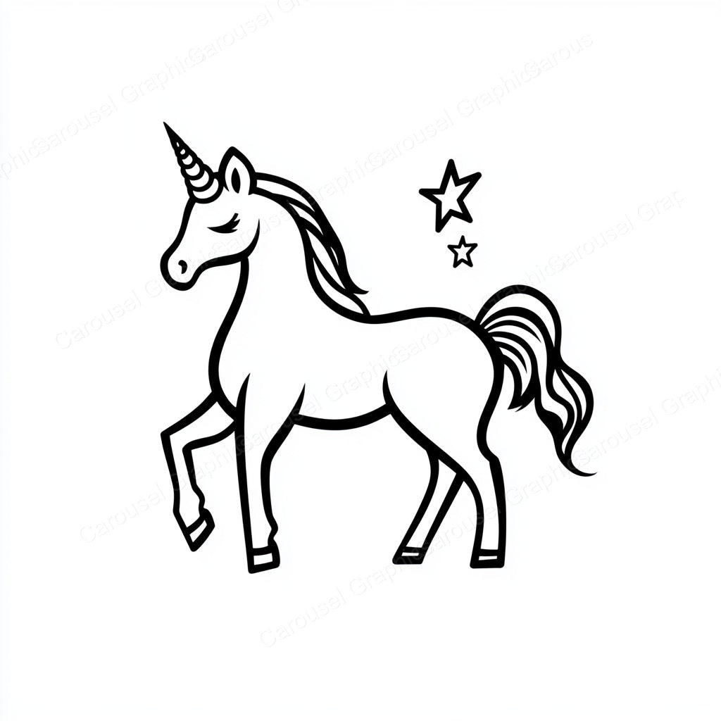 Unicorn Vector Graphic preview