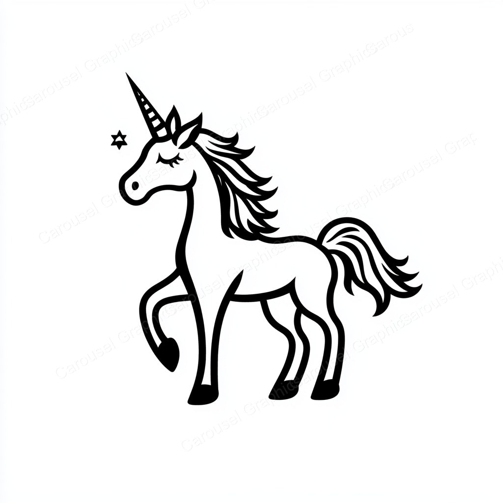 Unicorn Vector Graphic preview