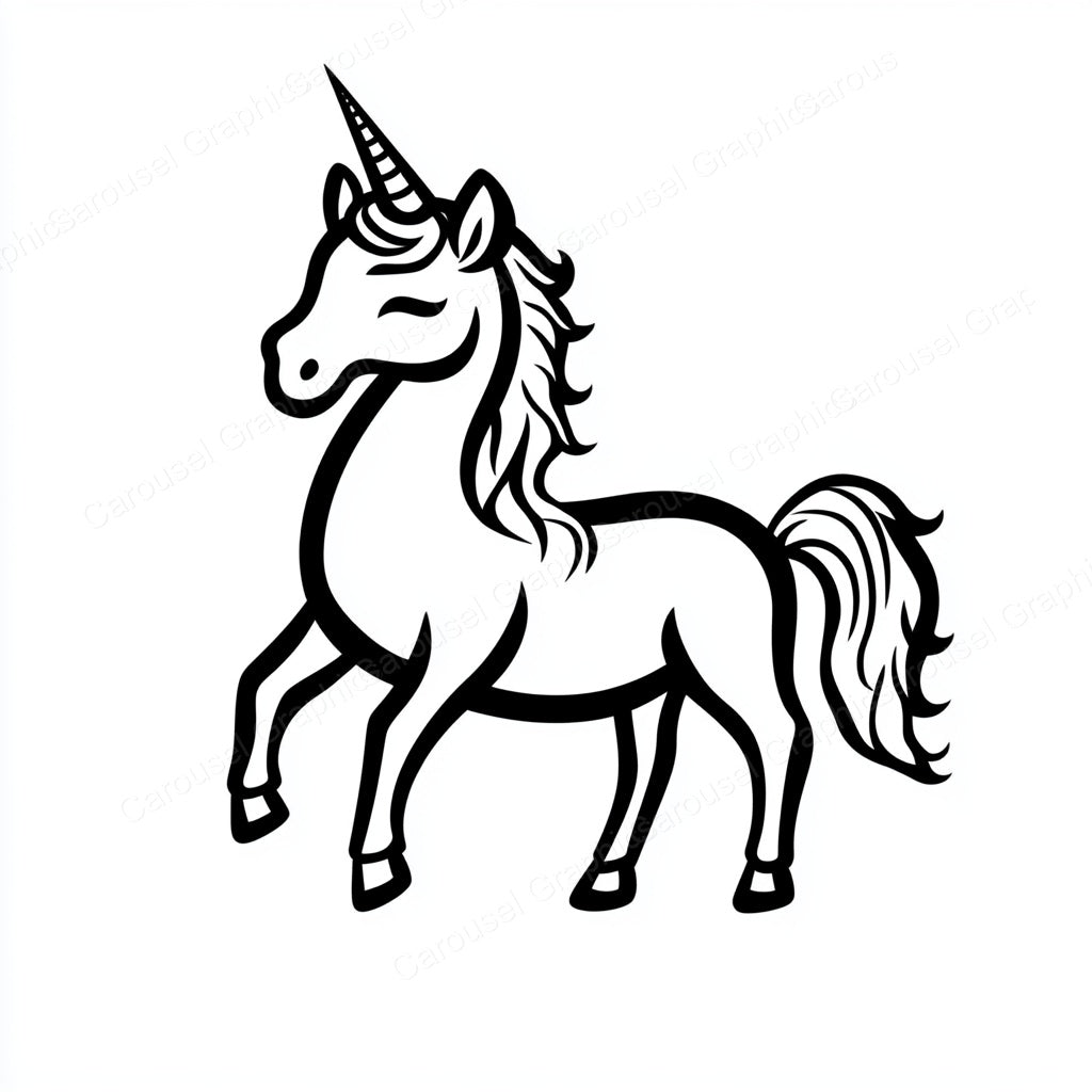 Unicorn Vector Graphic preview