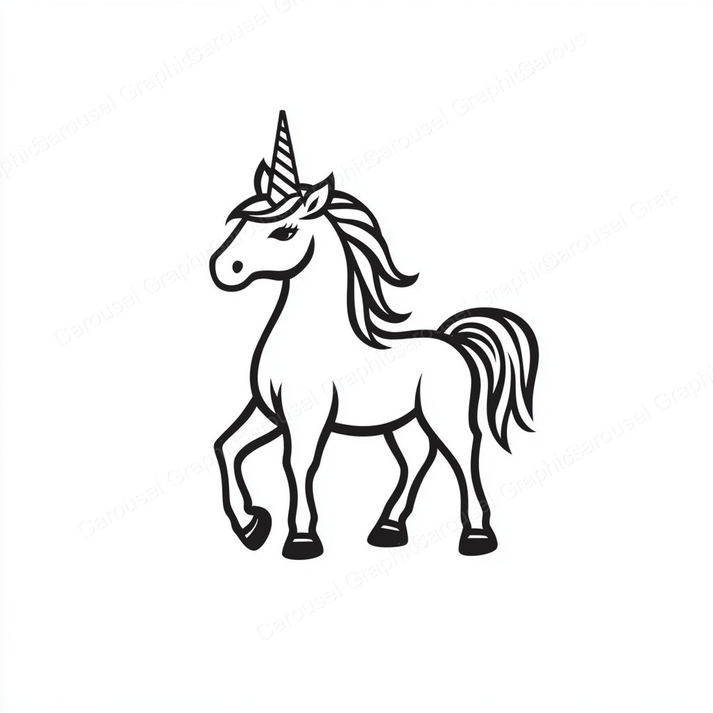 Unicorn Vector Graphic preview