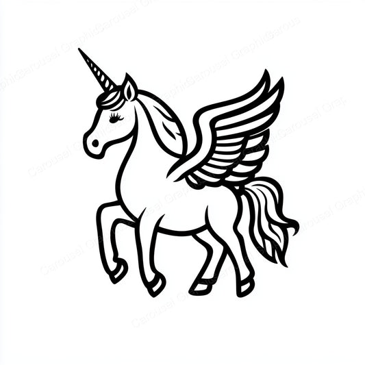 Unicorn Vector Graphic preview
