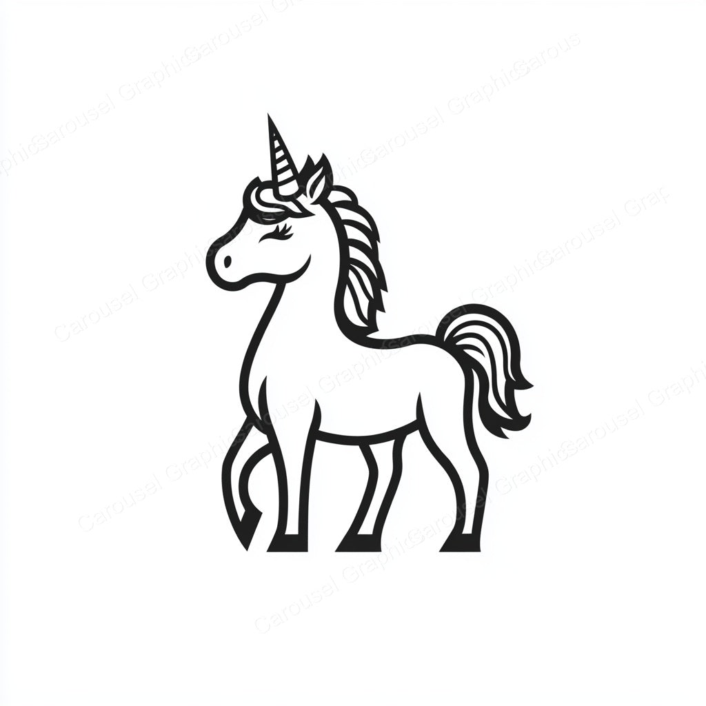 Unicorn Vector Graphic preview