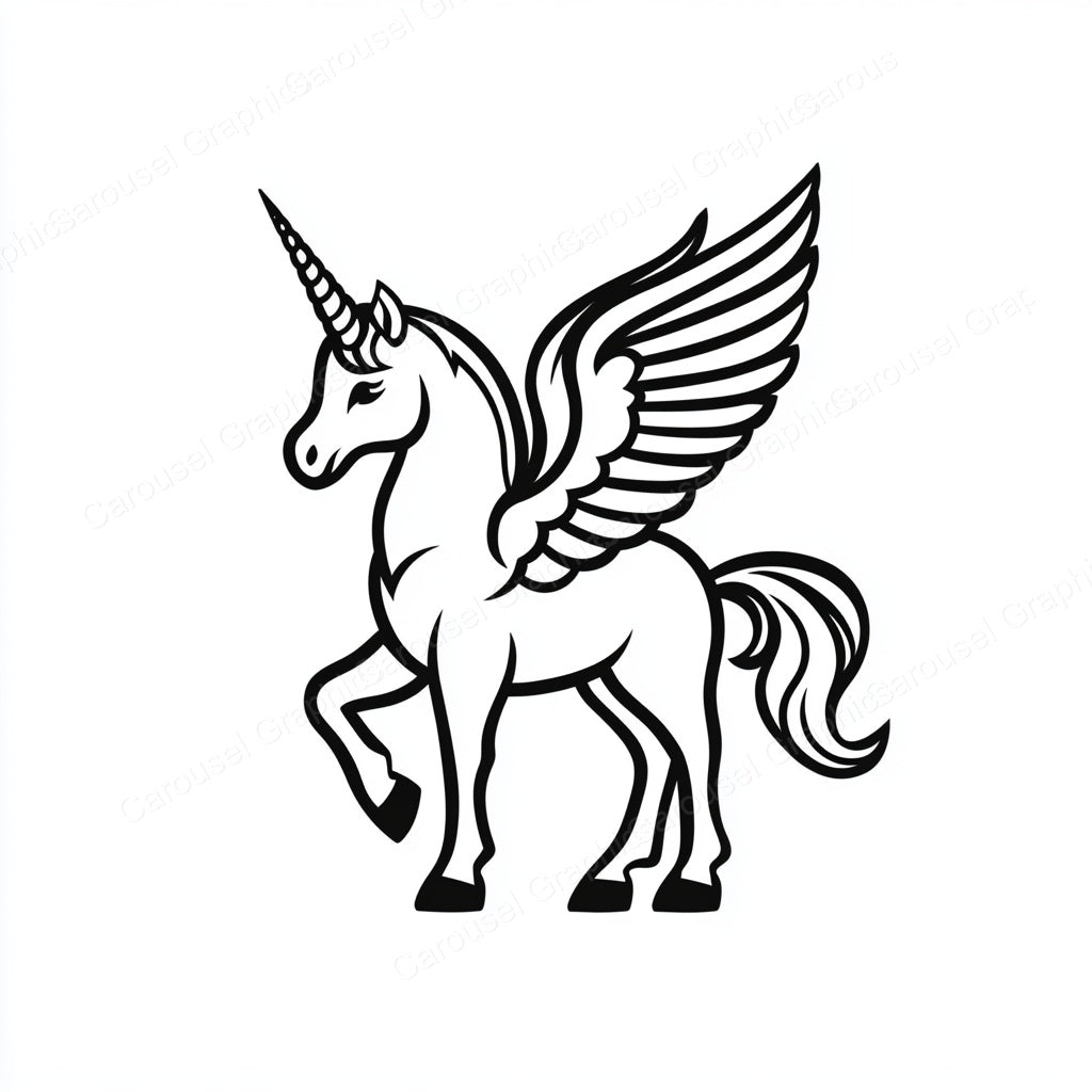 Unicorn Vector Graphic preview