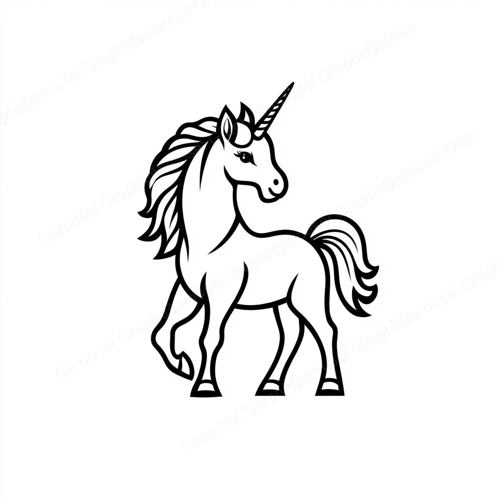 Unicorn Vector Graphic preview