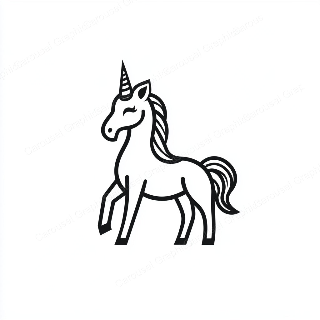 Unicorn Vector Graphic preview