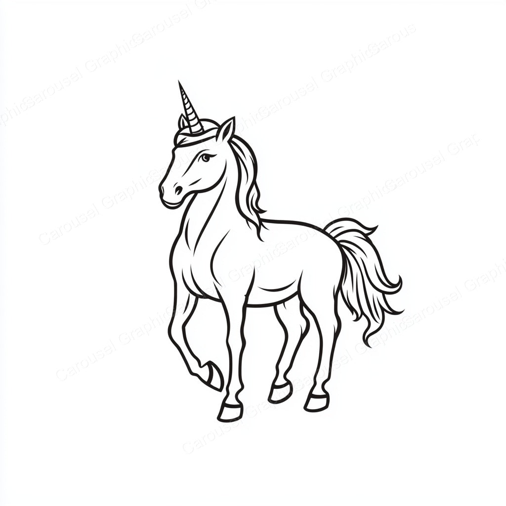 Unicorn Vector Graphic preview