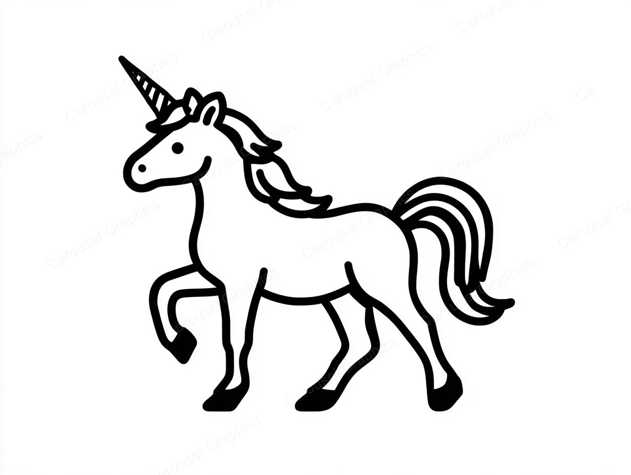 Unicorn Vector Graphic preview