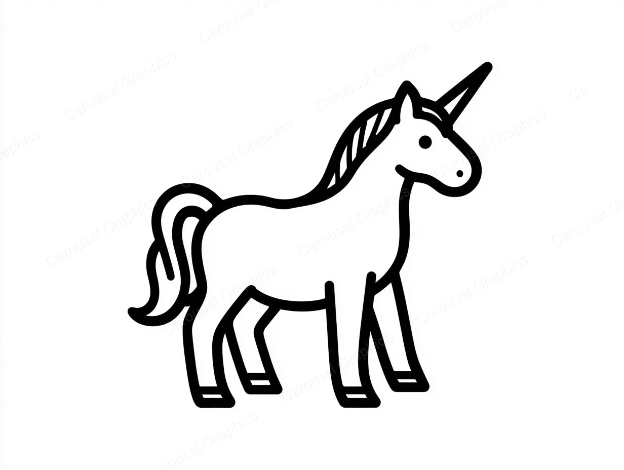 Unicorn Vector Graphic preview