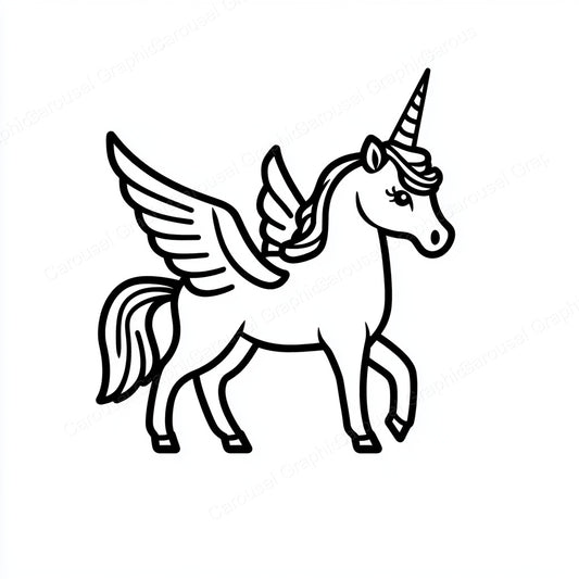 Unicorn Vector Graphic preview