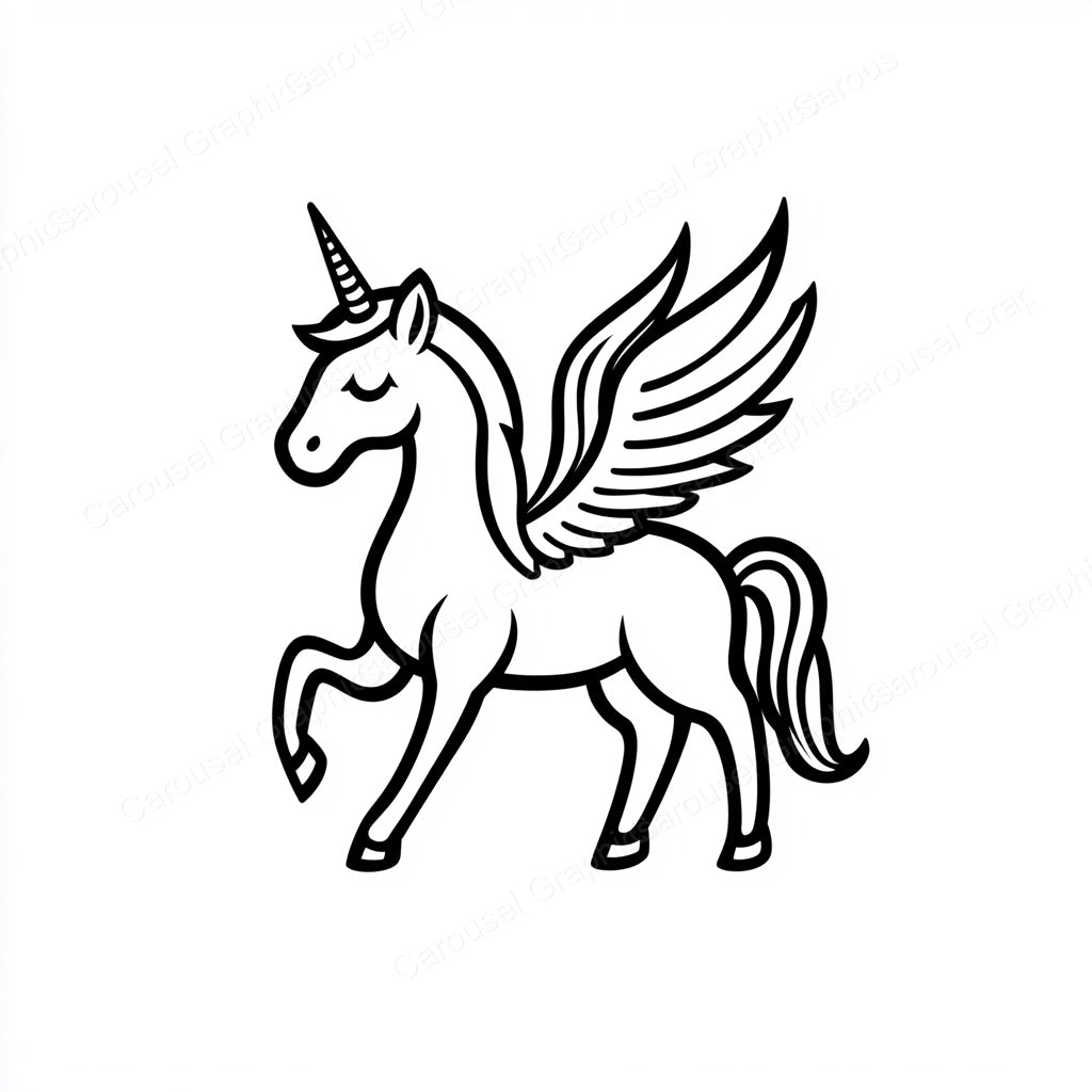Unicorn Vector Graphic preview