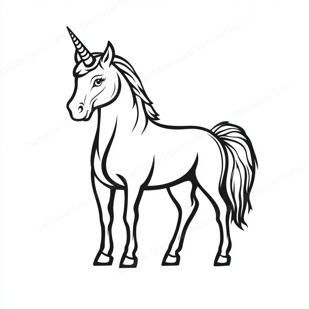 Unicorn Vector Graphic preview