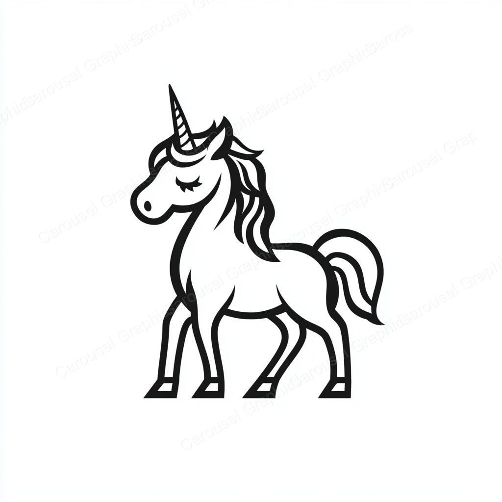Unicorn Vector Graphic preview