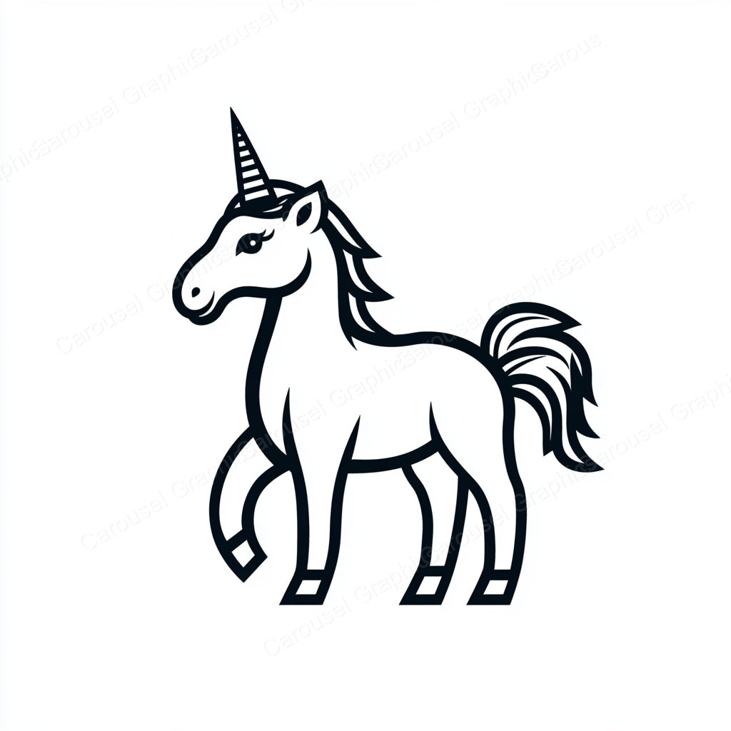 Unicorn Vector Graphic preview