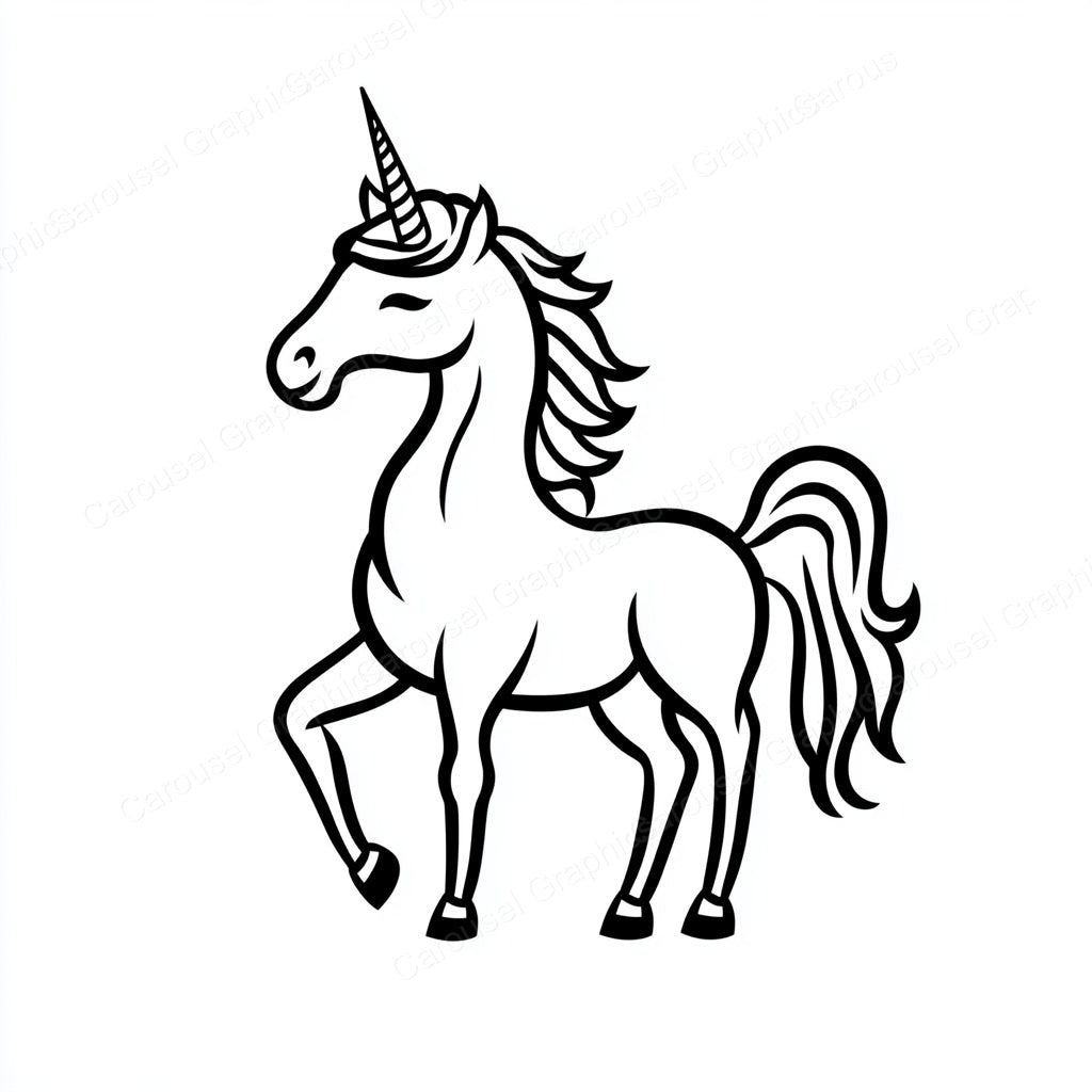 Unicorn Vector Graphic preview