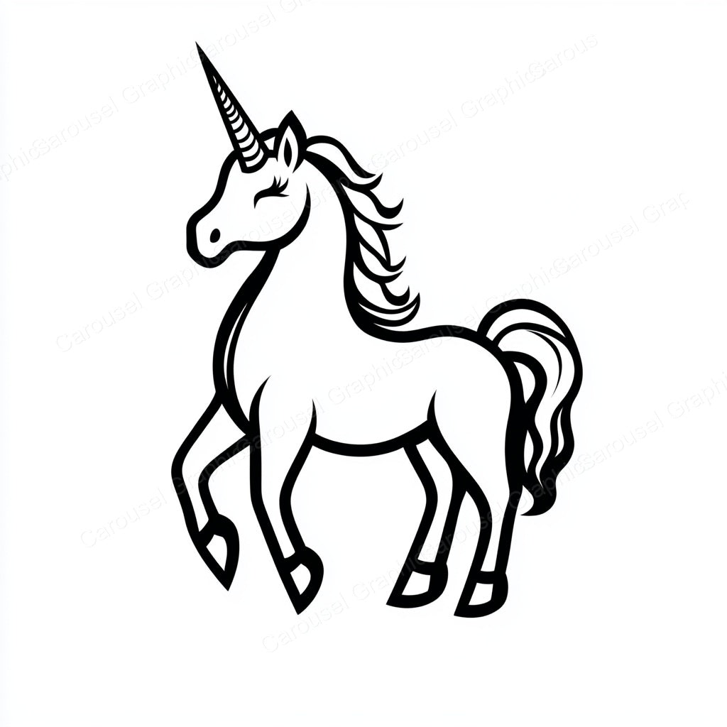 Unicorn Vector Graphic preview