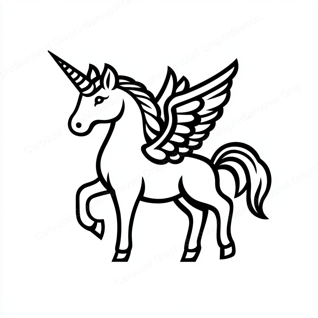 Unicorn Vector Graphic preview
