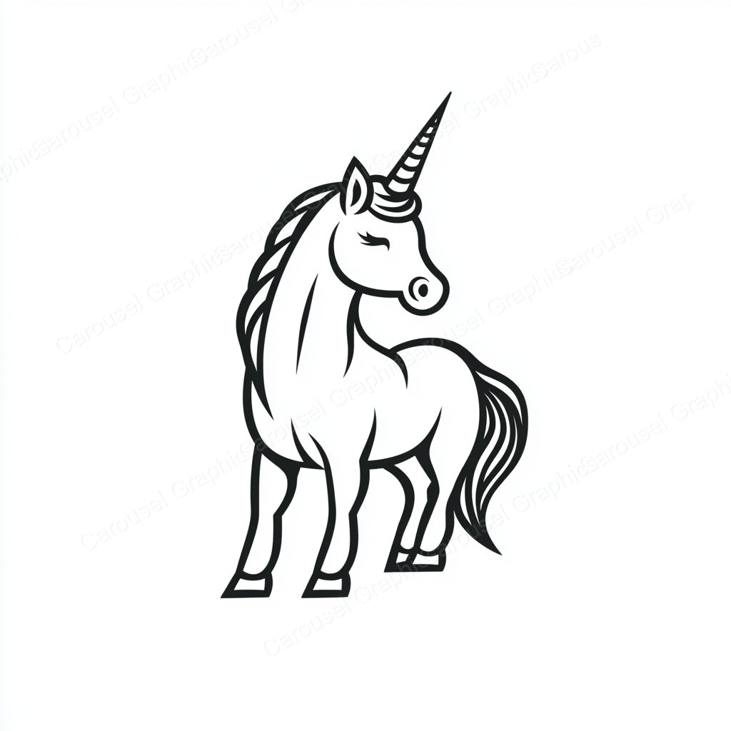 Unicorn Vector Graphic preview