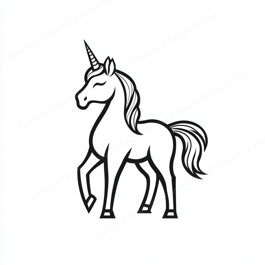 Unicorn Vector Graphic preview