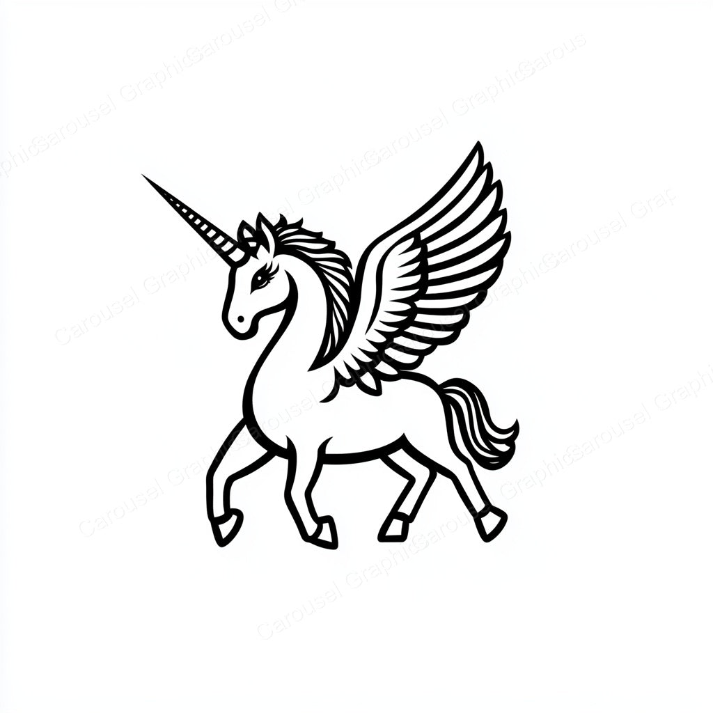 Unicorn Vector Graphic preview
