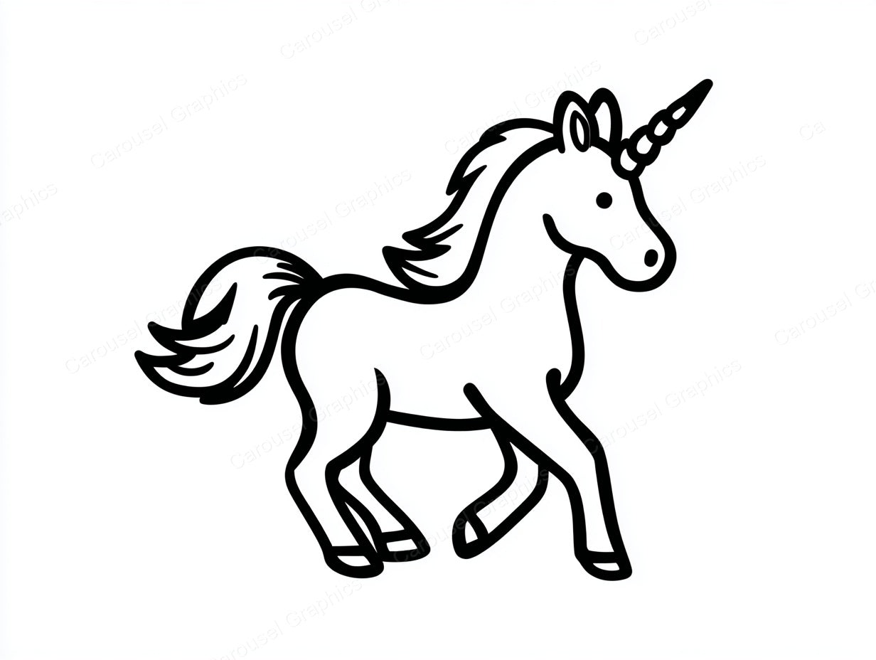 Unicorn Vector Graphic preview