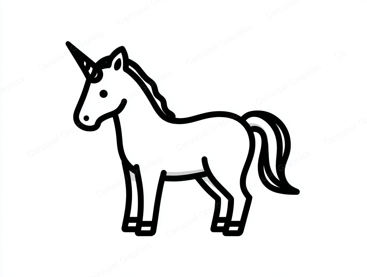Unicorn Vector Graphic preview