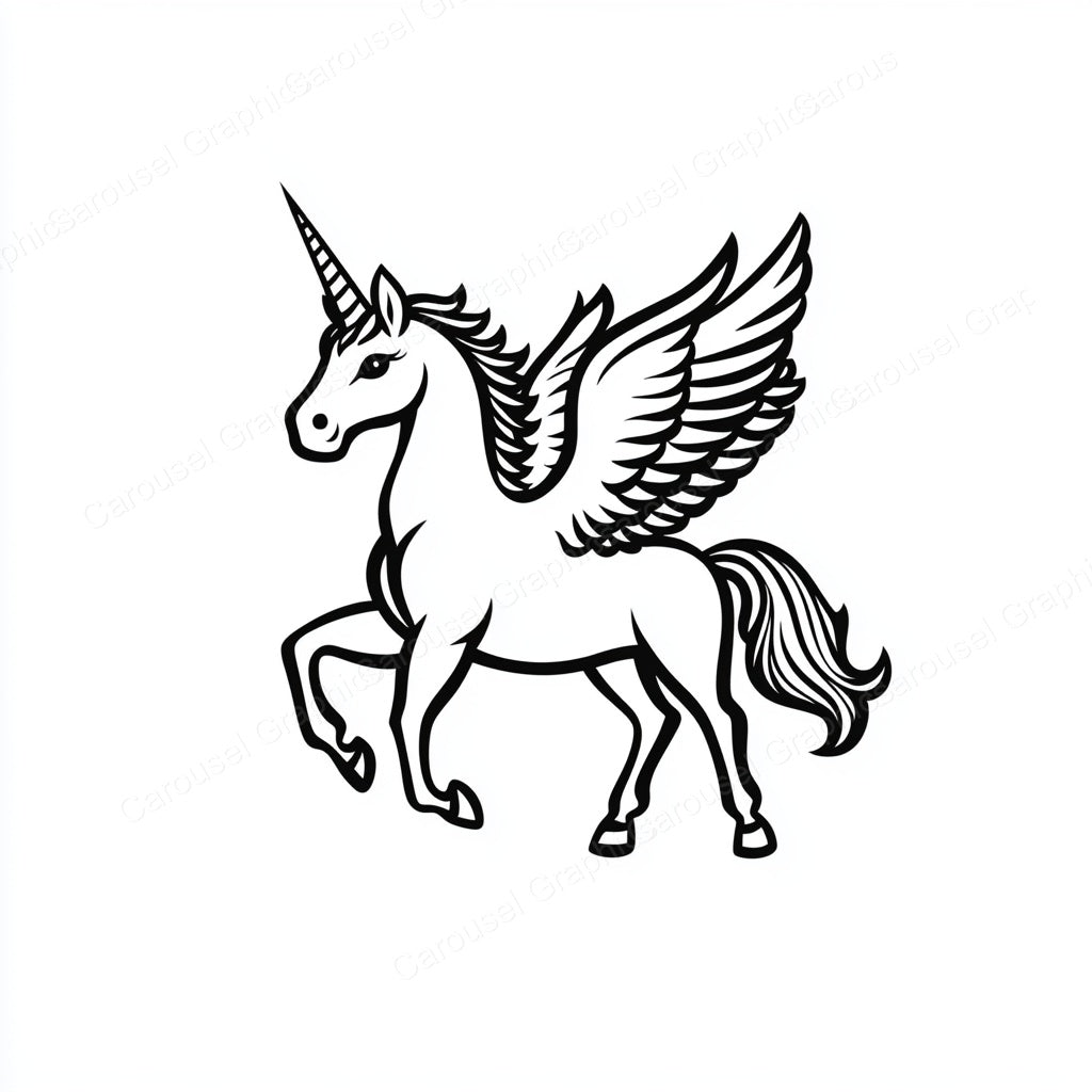 Unicorn Vector Graphic preview