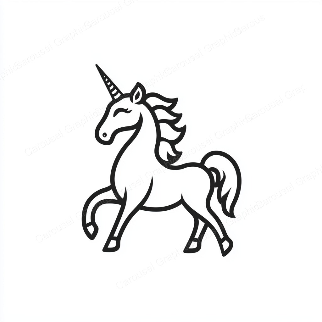 Unicorn Vector Graphic preview