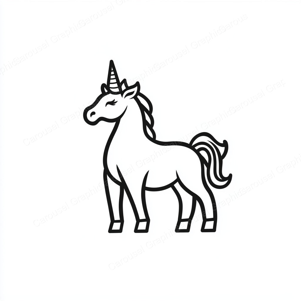 Unicorn Vector Graphic preview