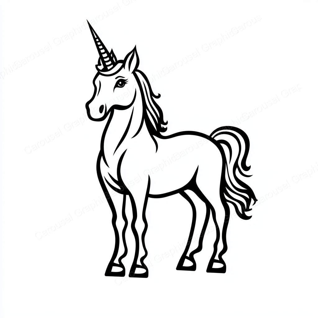 Unicorn Vector Graphic preview