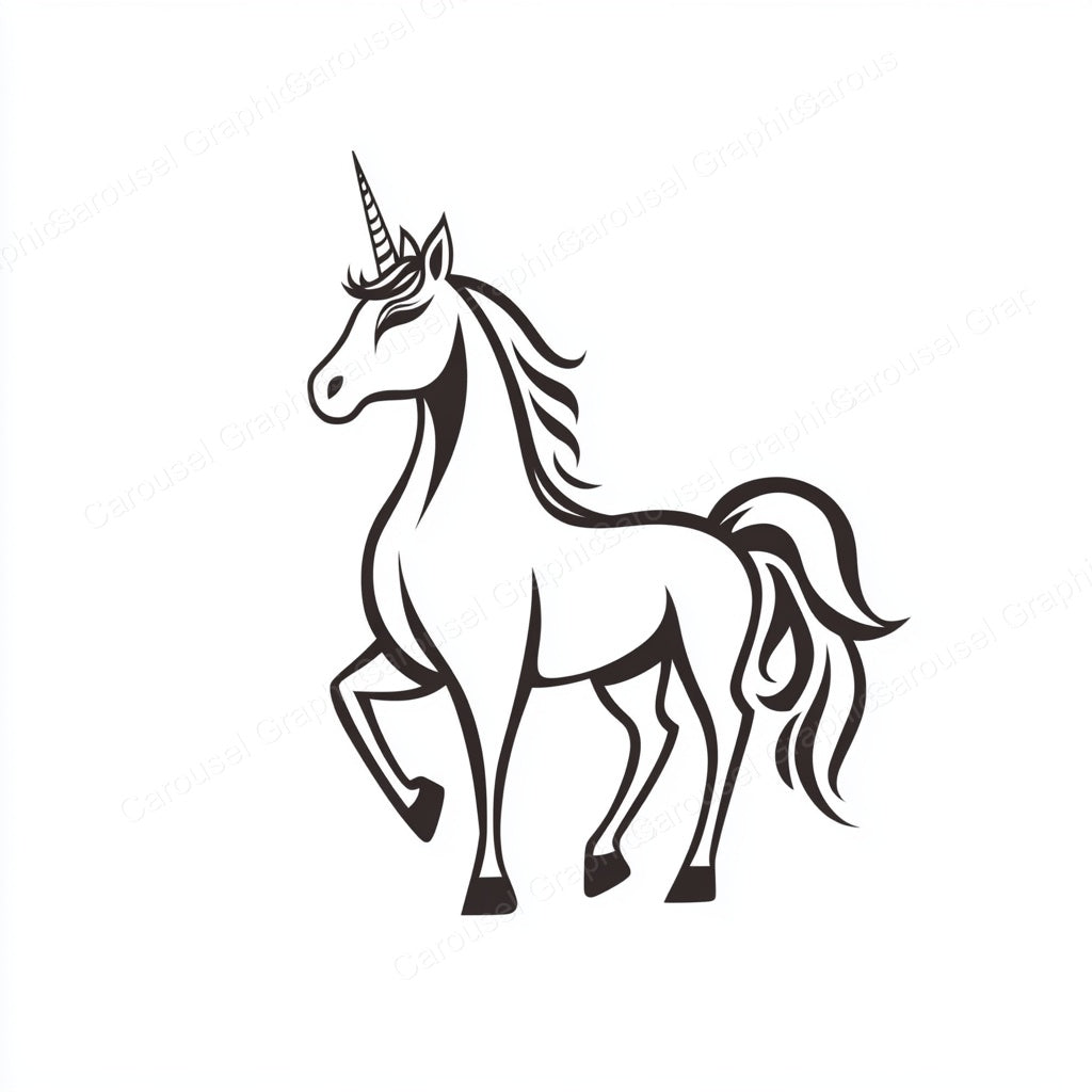 Unicorn Vector Graphic preview