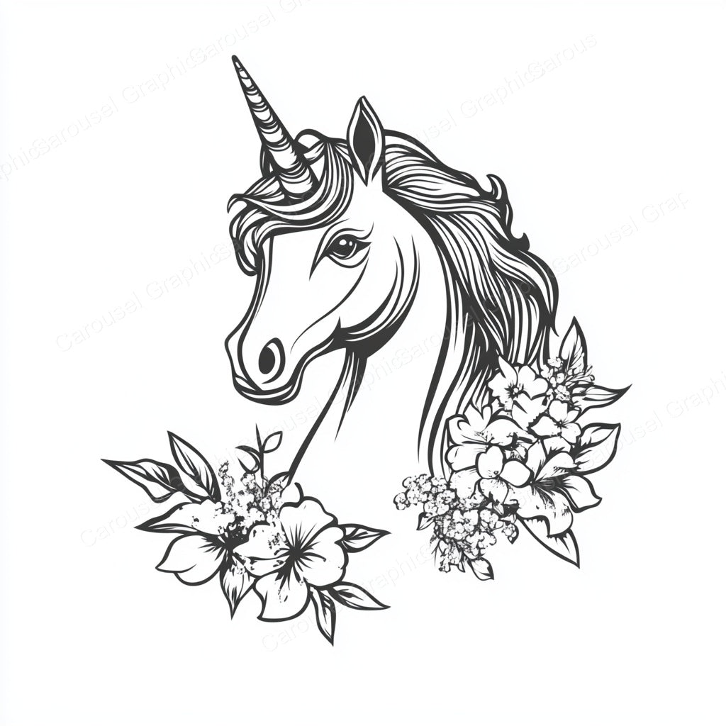 Unicorn Vector Graphic preview