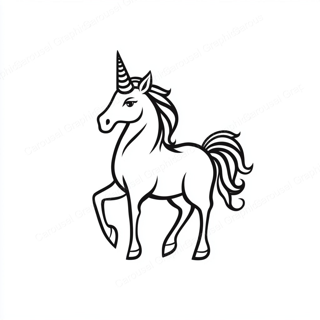 Unicorn Vector Graphic preview