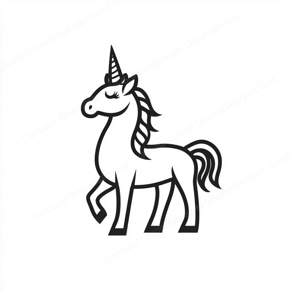 Unicorn Vector Graphic preview