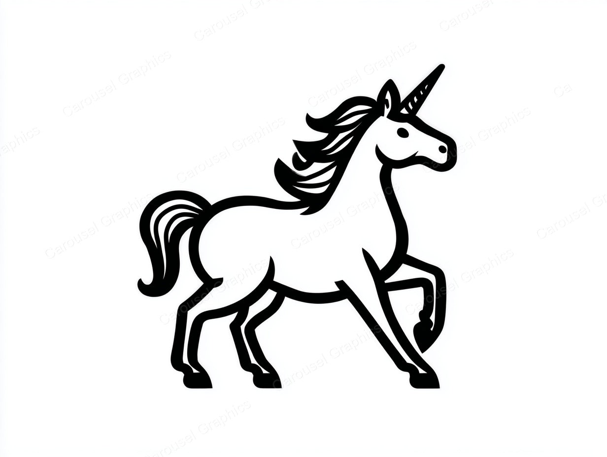 Unicorn Vector Graphic preview