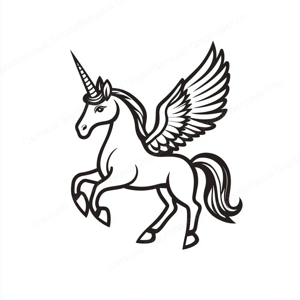 Unicorn Vector Graphic preview