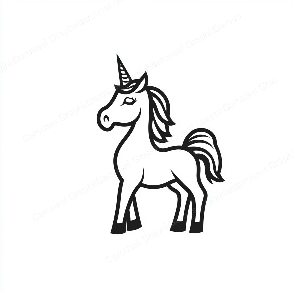 Unicorn Vector Graphic preview