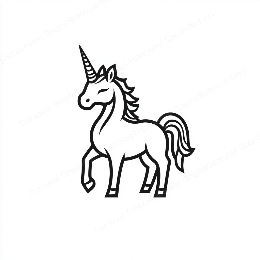Unicorn Vector Graphic preview