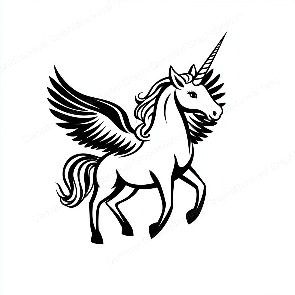 Unicorn Vector Graphic preview
