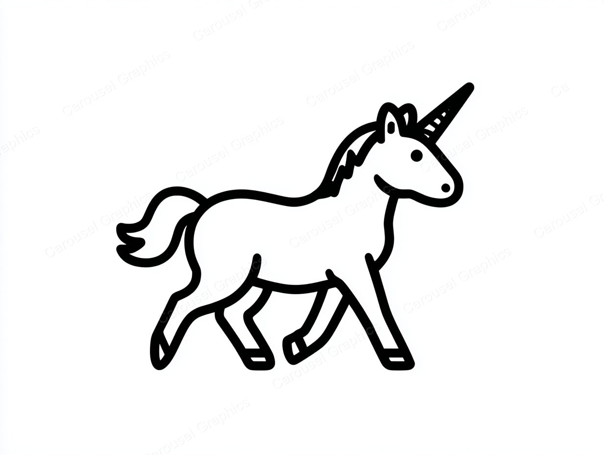 Unicorn Vector Graphic preview