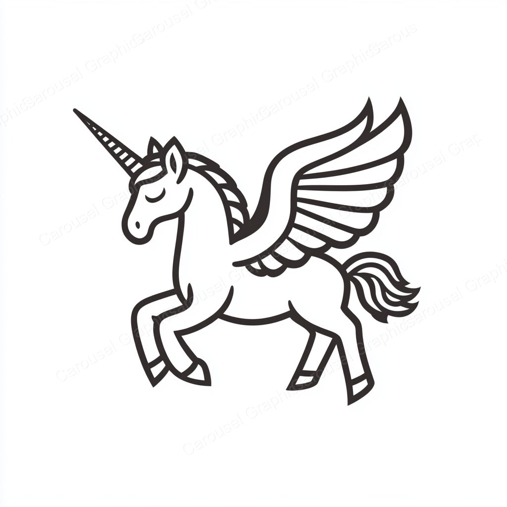 Unicorn Vector Graphic preview