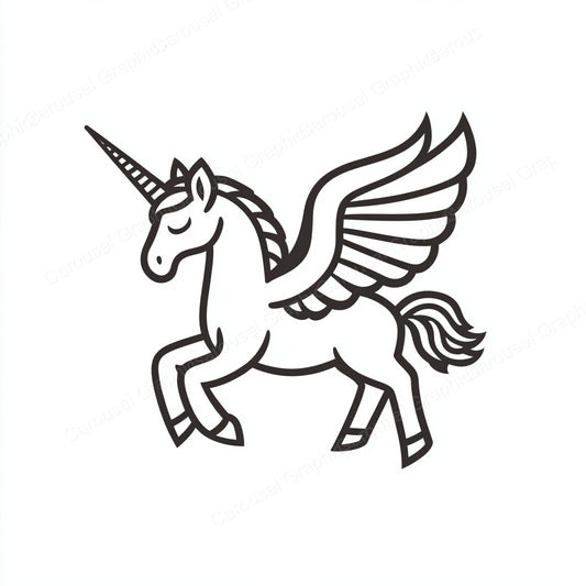 Unicorn Vector Graphic preview