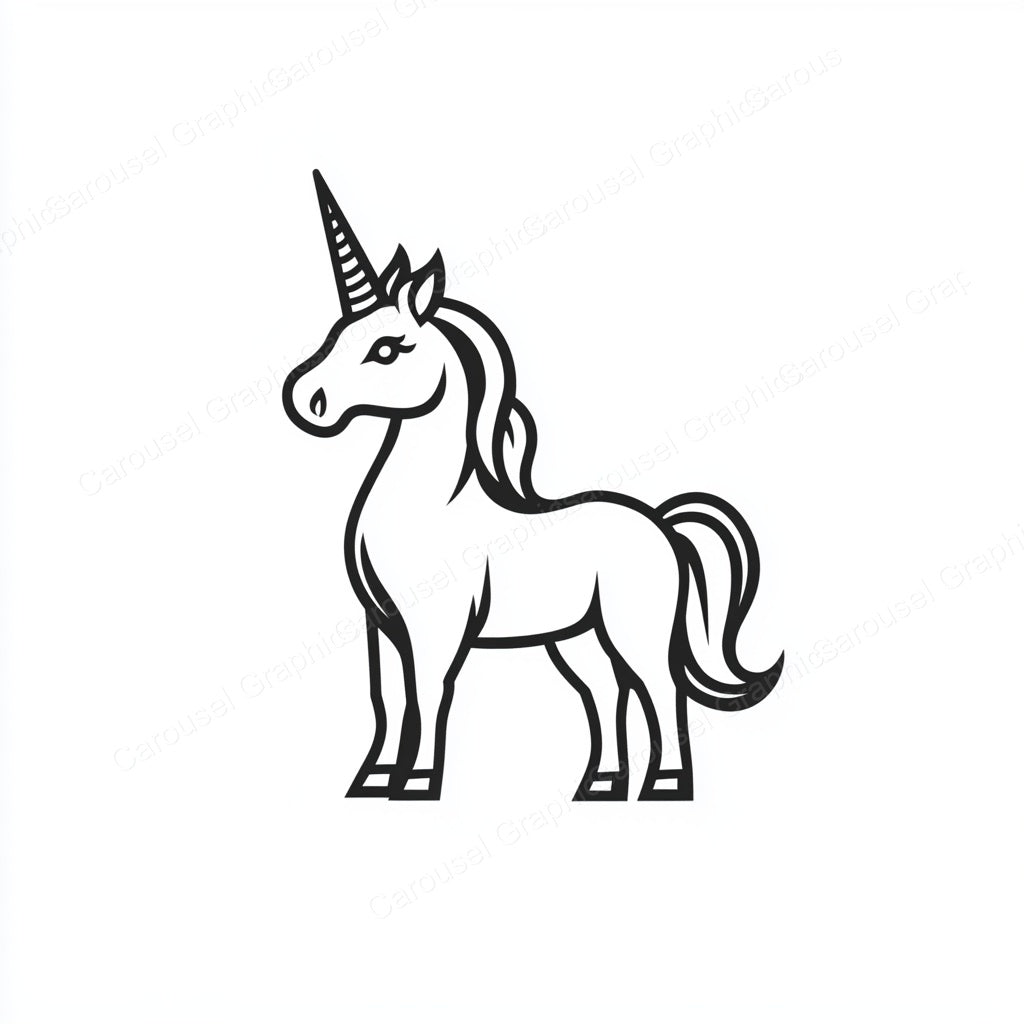 Unicorn Vector Graphic preview