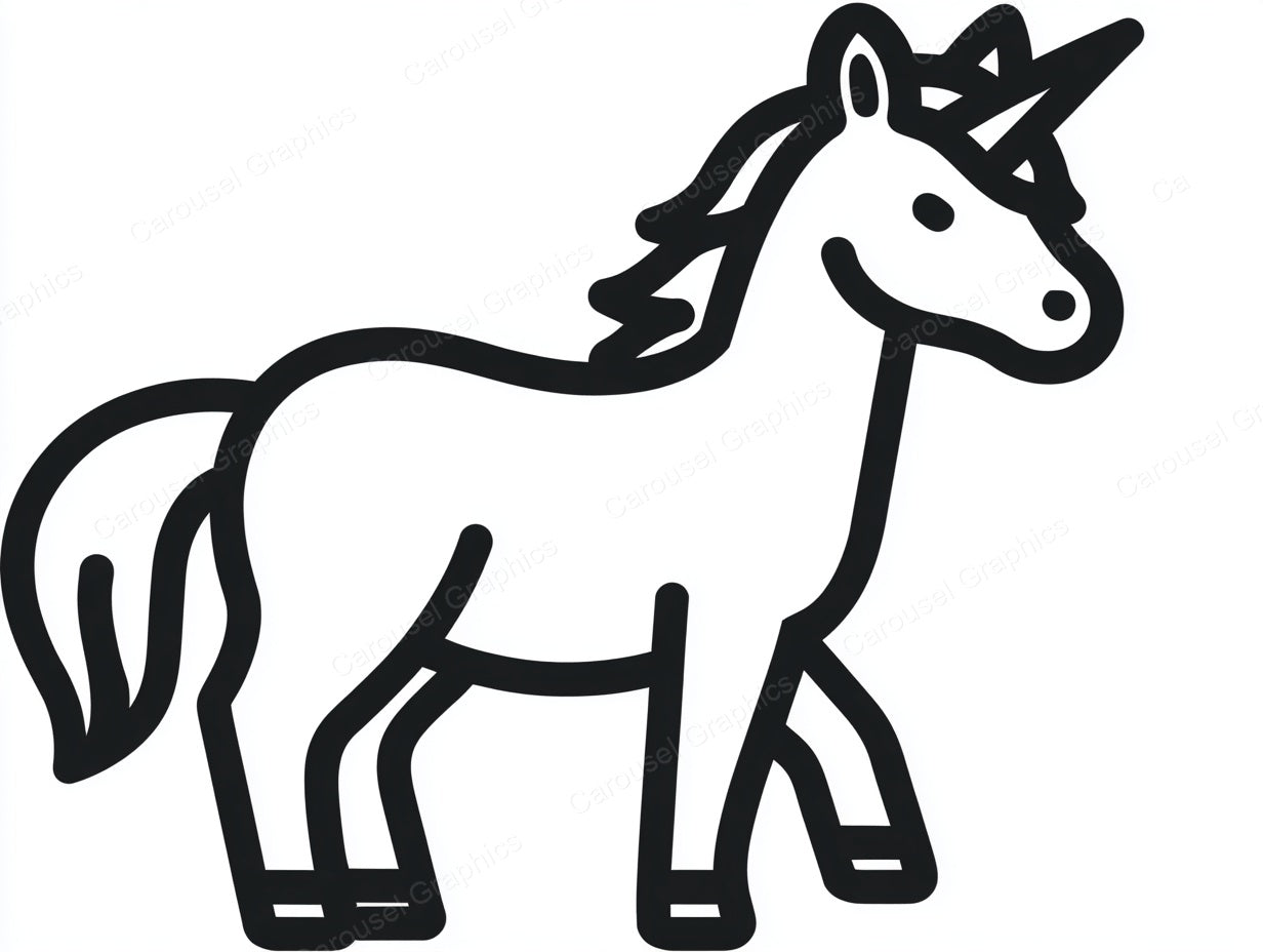 Unicorn Vector Graphic preview