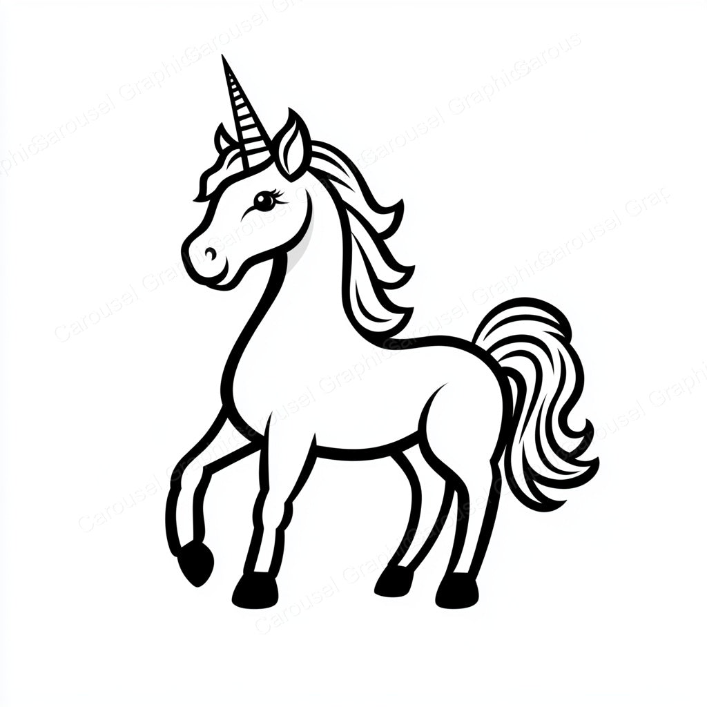Unicorn Vector Graphic preview