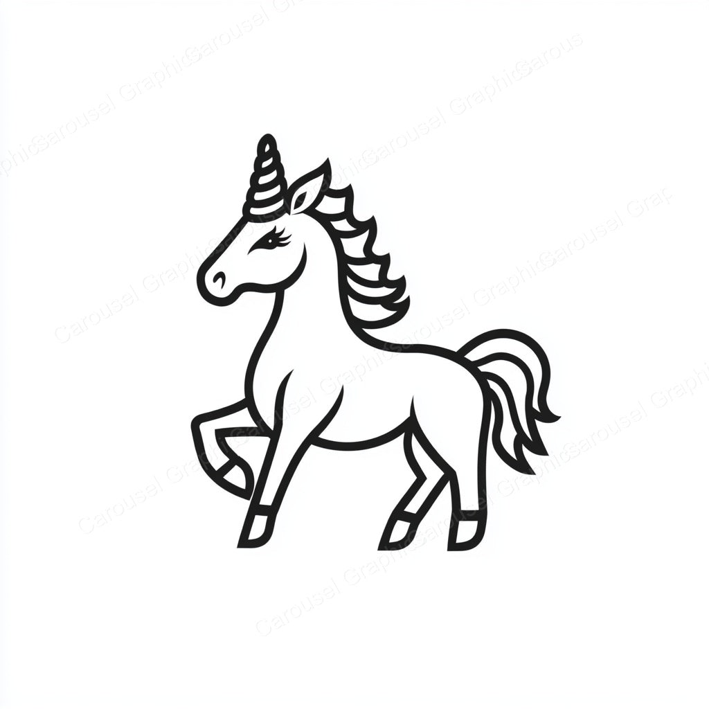 Unicorn Vector Graphic preview