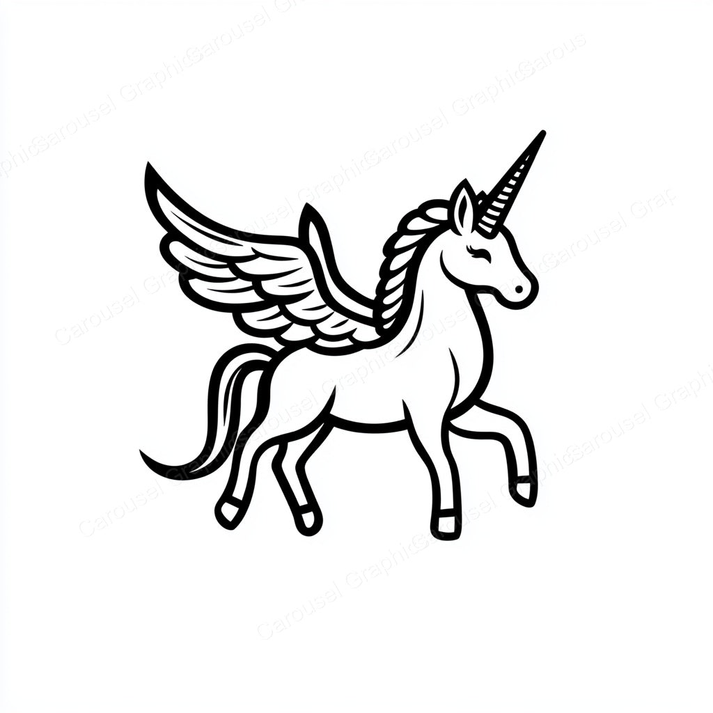 Unicorn Vector Graphic preview