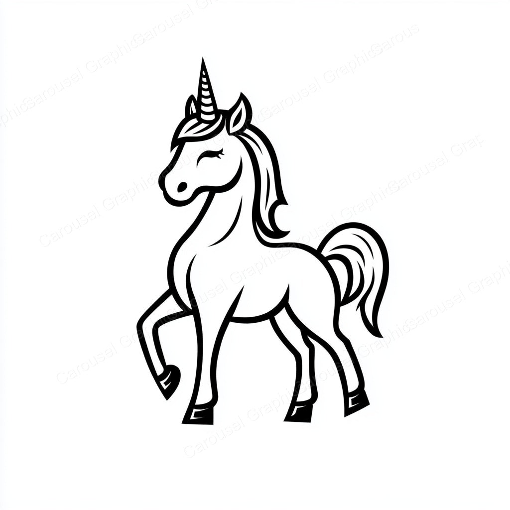 Unicorn Vector Graphic preview