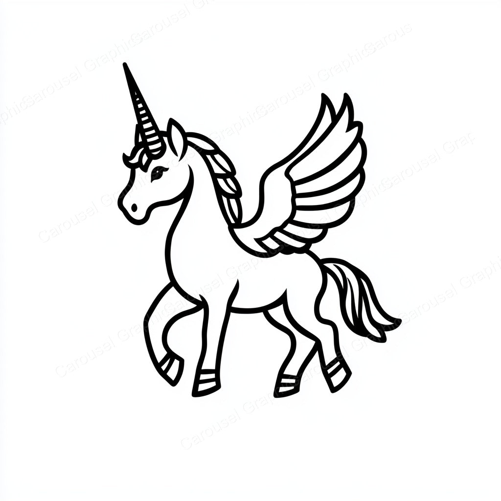 Unicorn Vector Graphic preview