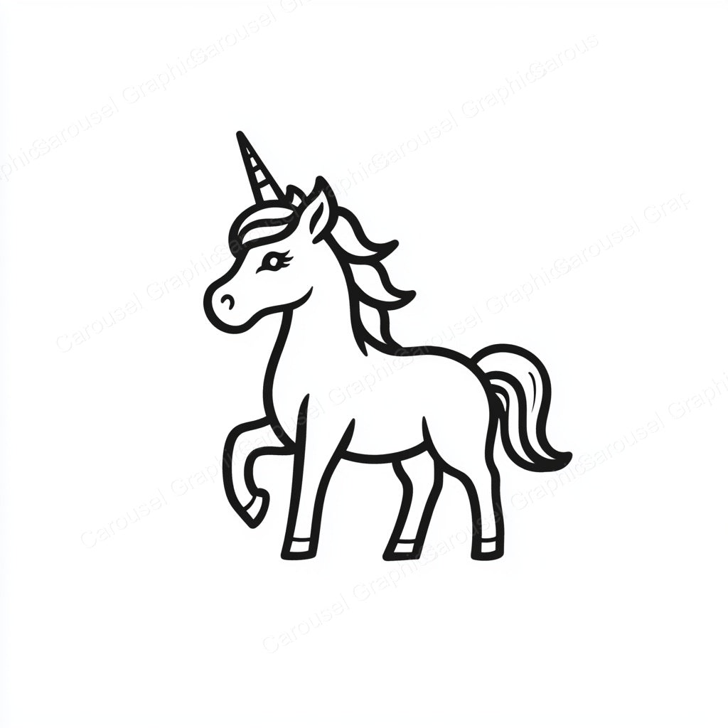 Unicorn Vector Graphic preview